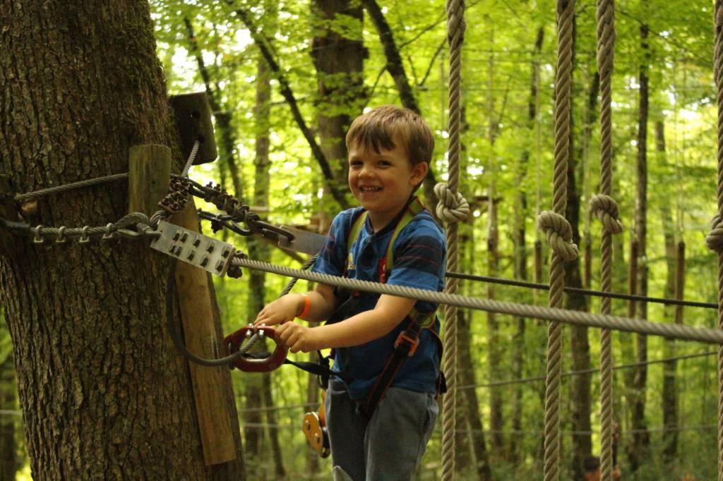 activité en famille accrobranche