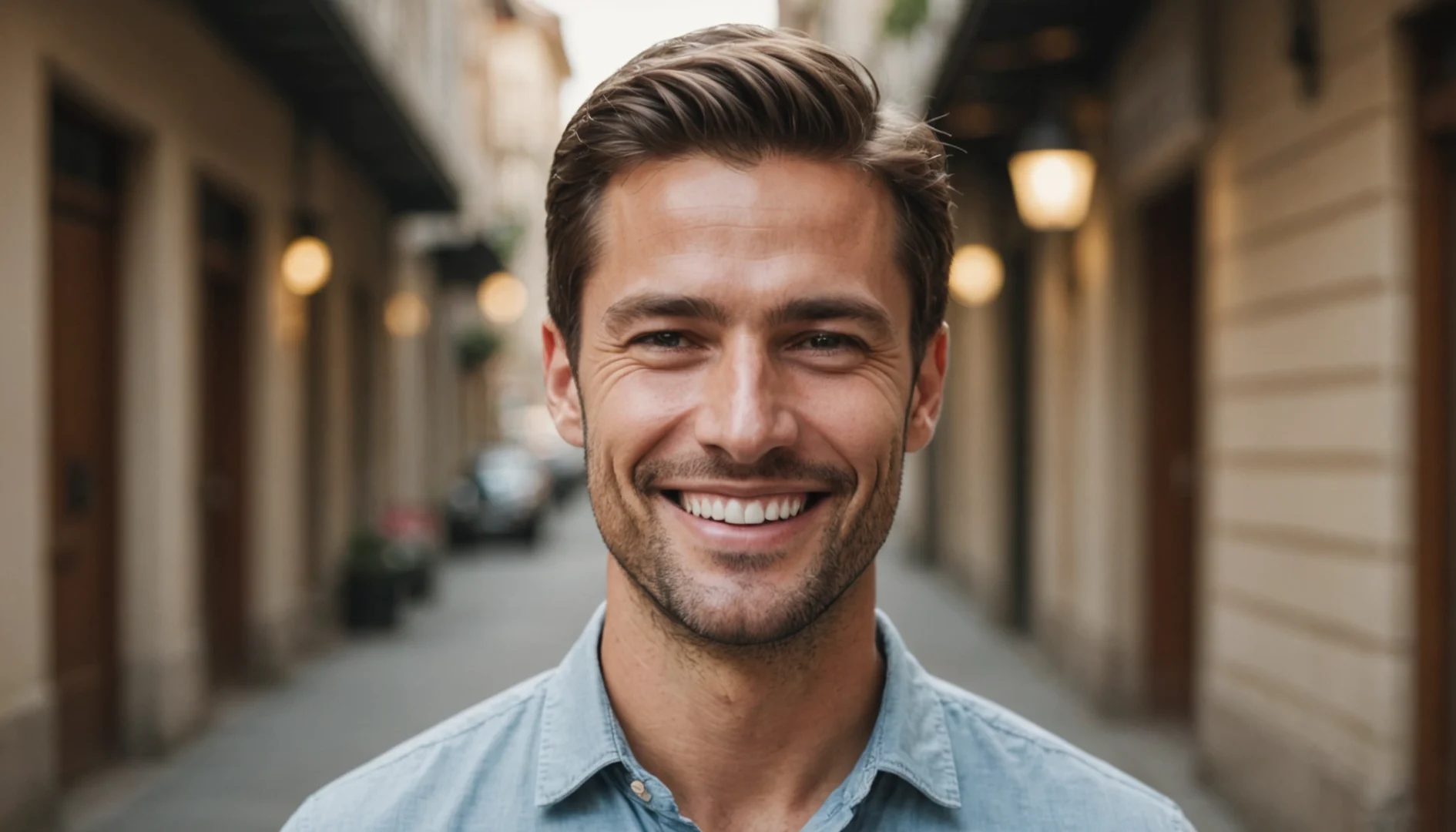 dentition parfaite homme