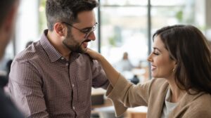 toucher l'épaule d'une femme signification