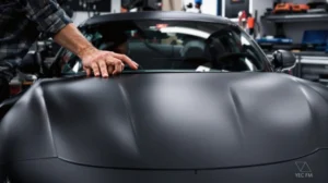 covering voiture noir mat