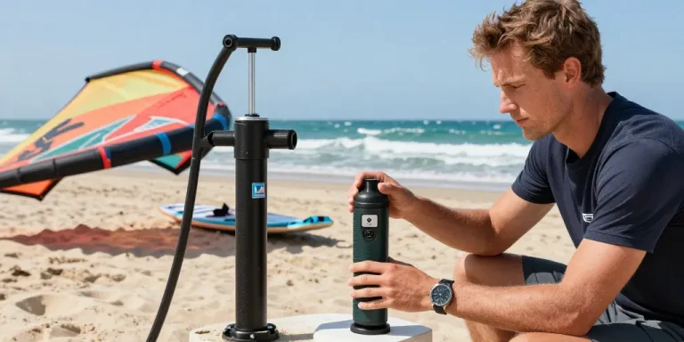 Pompe pour kitesurf : la version manuelle ou l&rsquo;électrique, comment choisir ?